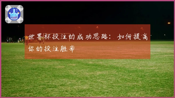 世界杯投注的成功思路：如何提高你的投注胜率